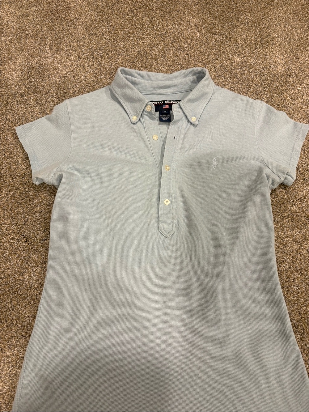 Ralph Lauren Polo Sport Light Blue Short-Sleeve Polo Dress